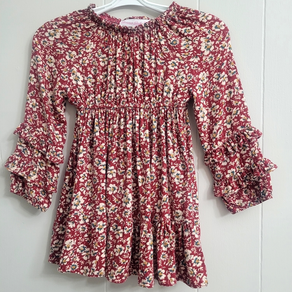 Baby Girl's Floral Dress By Bonnie Baby, Size 18M